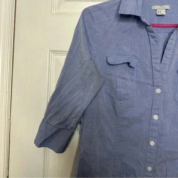 H&M Tunic Shirt Collared Blue Size 8 - Picture 4 of 16